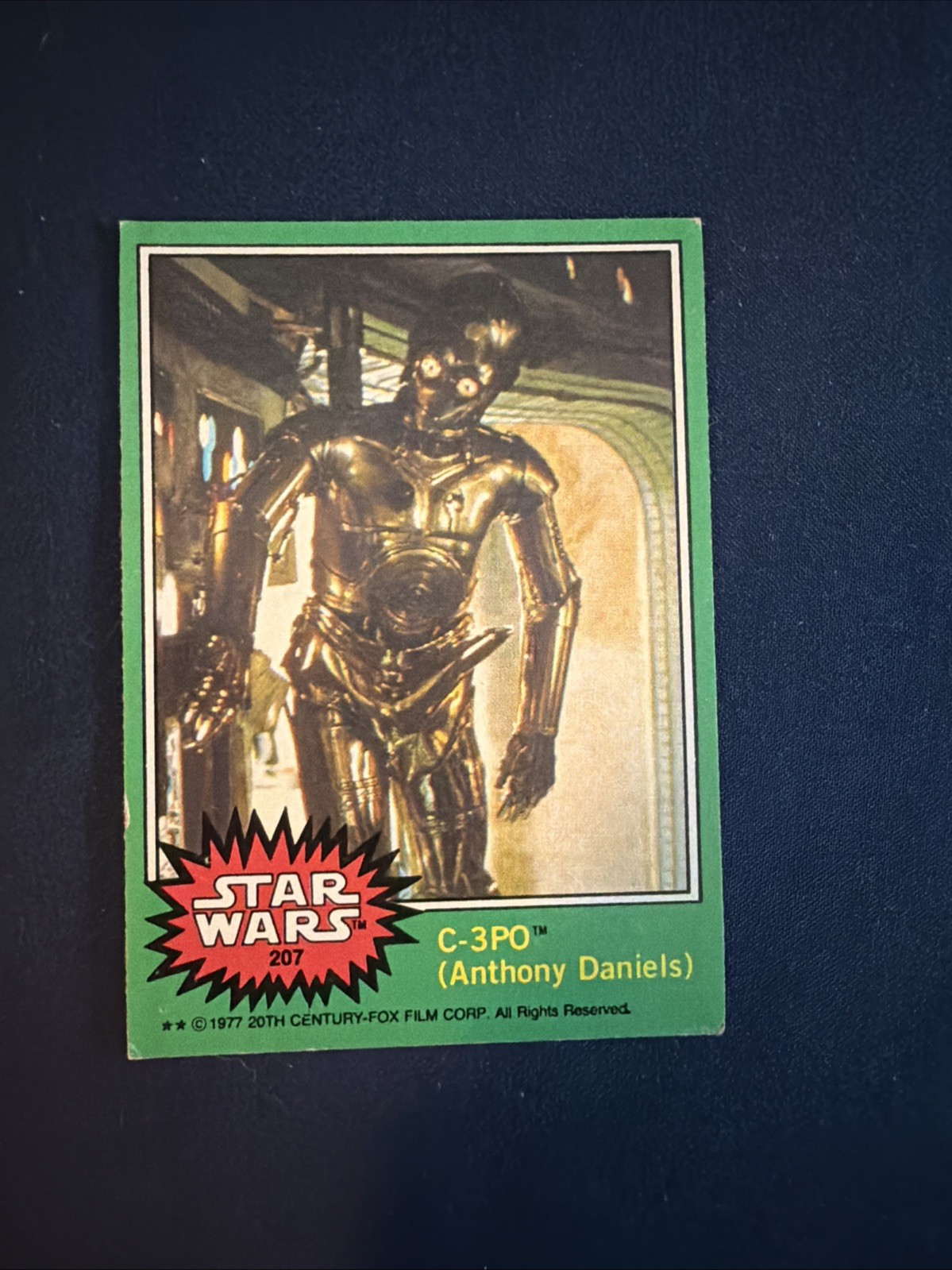 Star Wars 1977 Errore C-3PO Variante Anthony Daniel’s Rarissimo Green Boarder