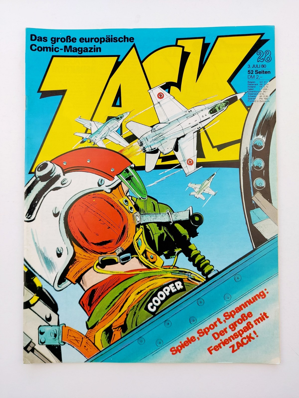 Fumetto Corallo - Zack n.28 / 1980 - Ottime condizioni / Z1-