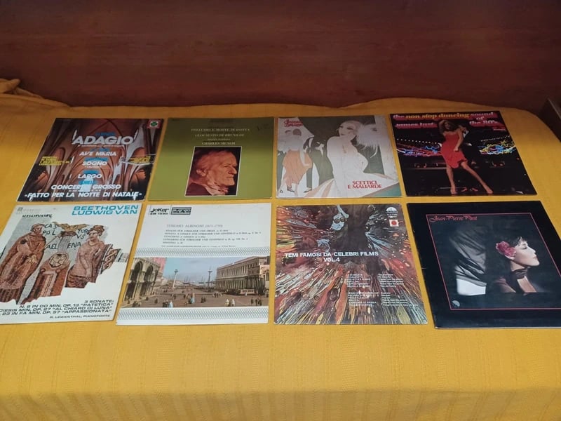 Set di 16 Dischi in Vinile Vintage 33 giri di vari autori