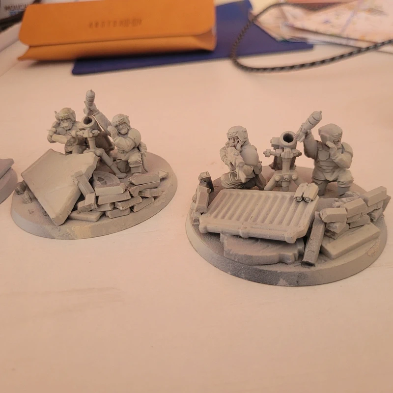 Astra Militarum heavy weapon team Mortar