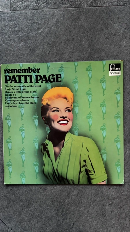 Elpee Remember  “ Patti Page “