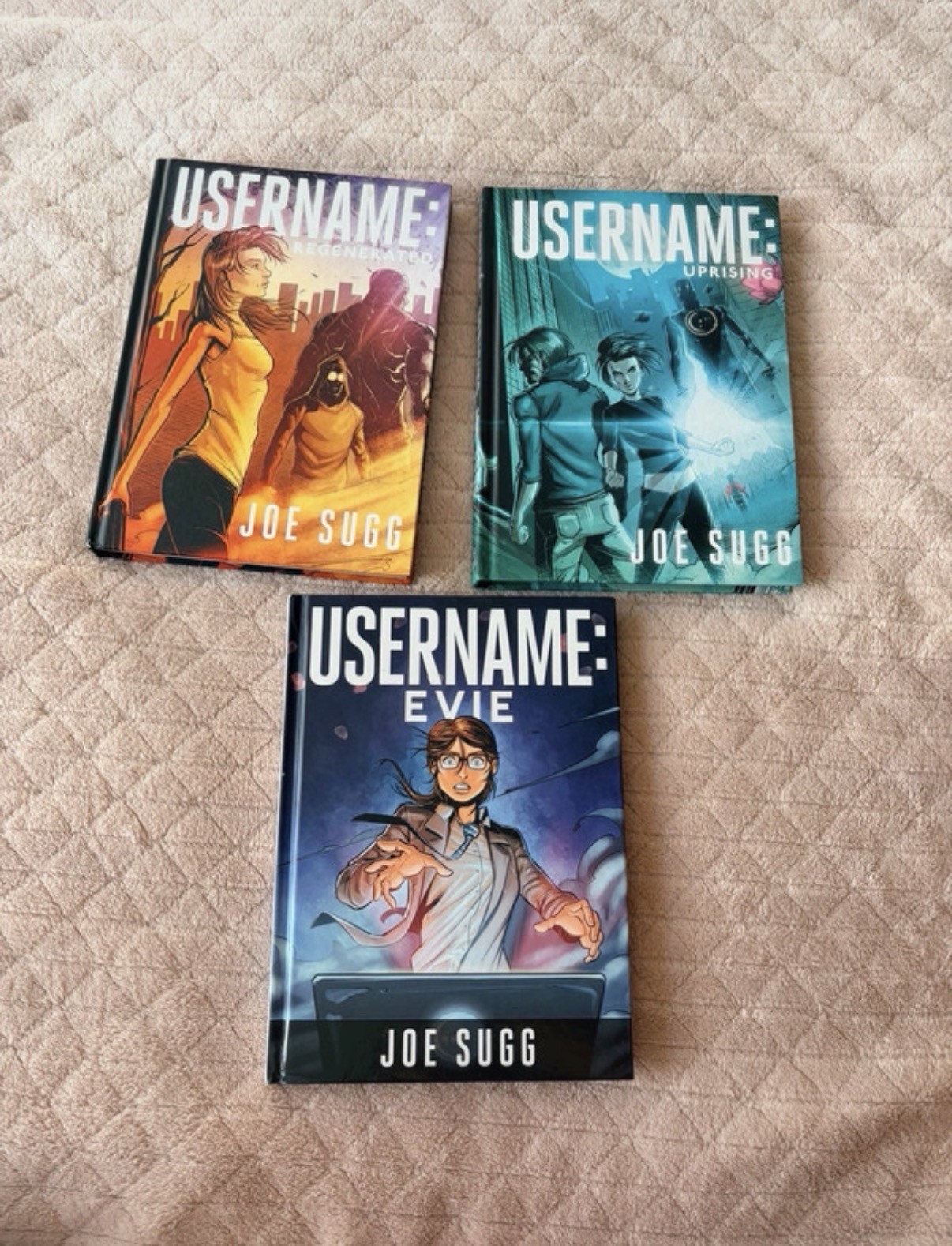 Joe Sugg Username Series 3 Book Hardcover Bundle Signed Autographed Copy Graphic