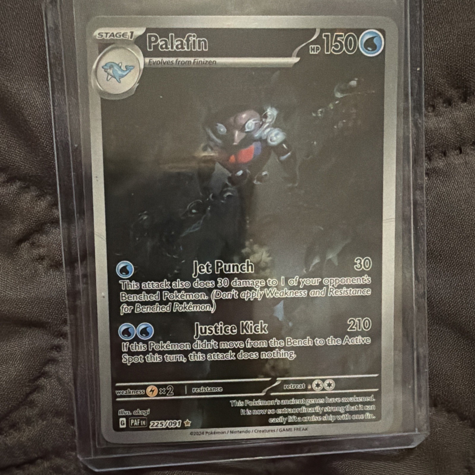 Palafin - 225/91 - Illustrazione Rara Holo - Pokemon Destino Palden