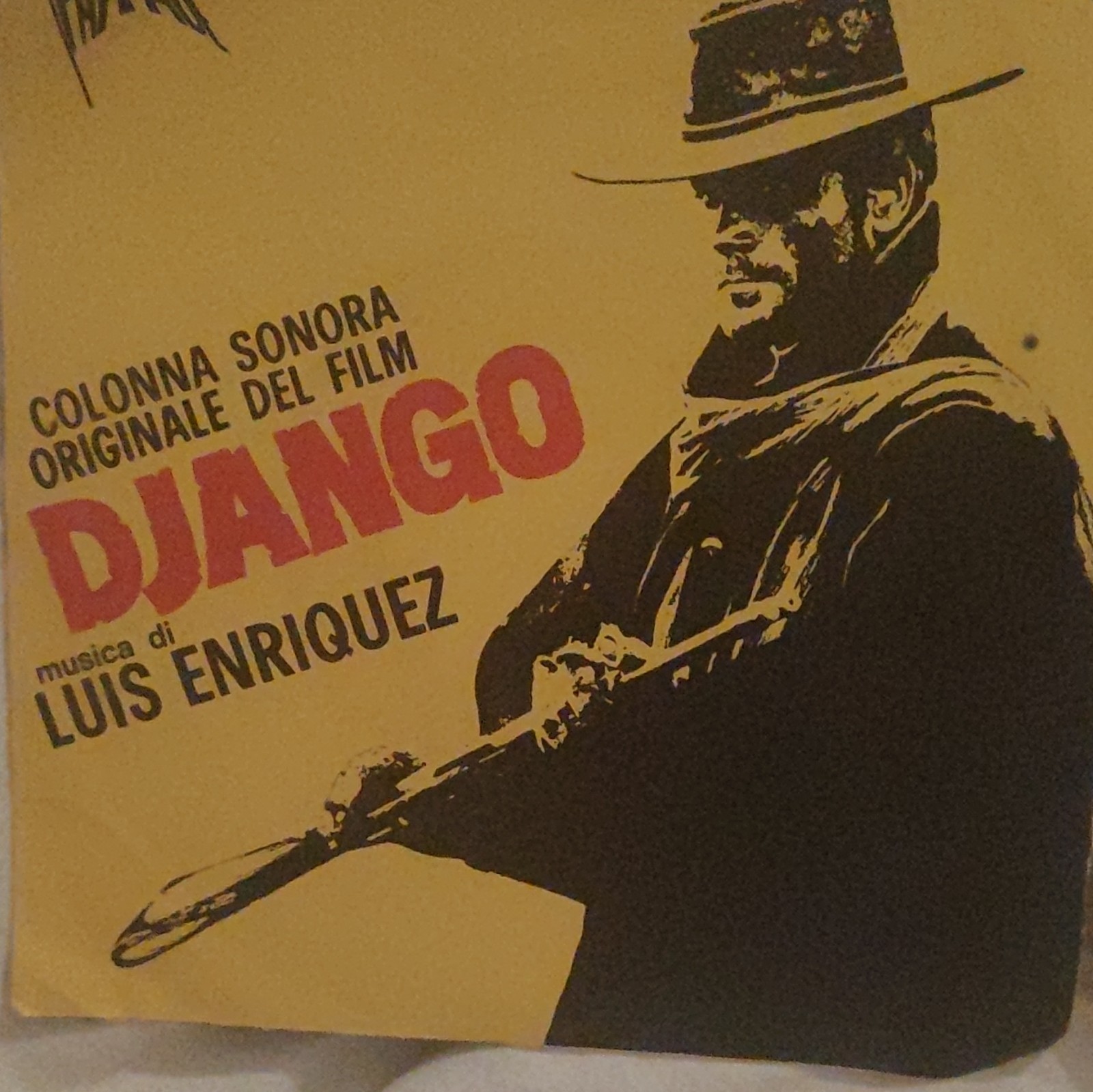 Luis Enriquez Django Colonna sonora originale film PARPAL PRC 5001 7" 45 giri