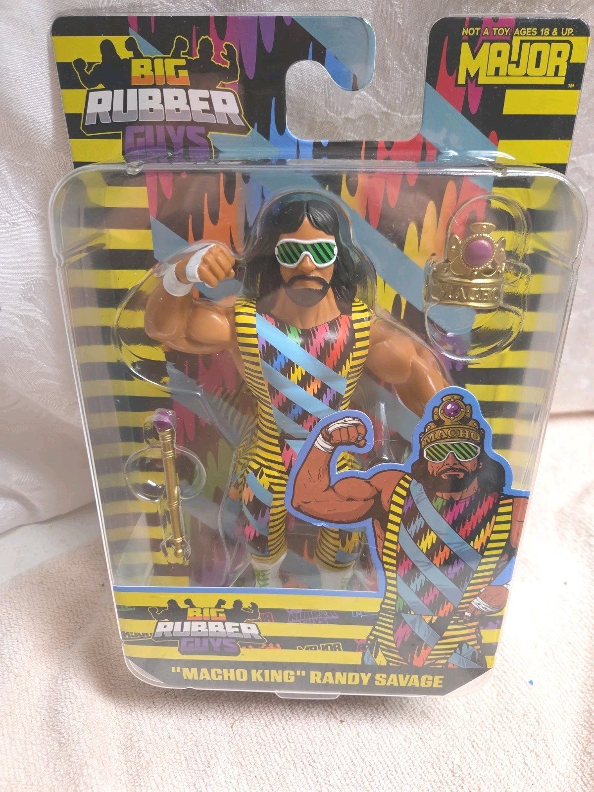 Major Big Rubber Guys 2026 Evergreen Macho King Randy Savage MOC WWF