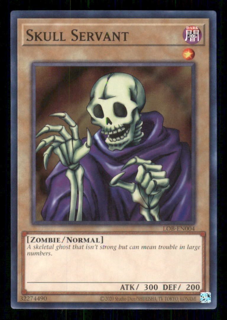 Skull Servant LOB-EN004 (Edizione 25° Anniversario) Yu-Gi-Oh Unlimited NM