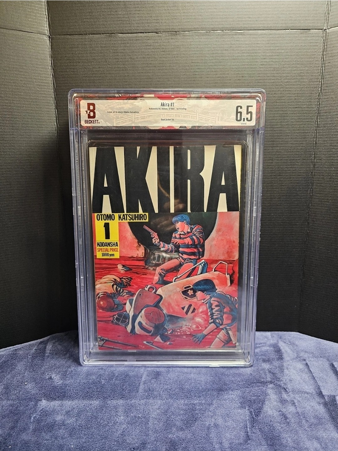 BGS 6.5 Akira Vol 1 #1 prima stampa 1984 Kodansha Manga con 7.0 Dust Jacket