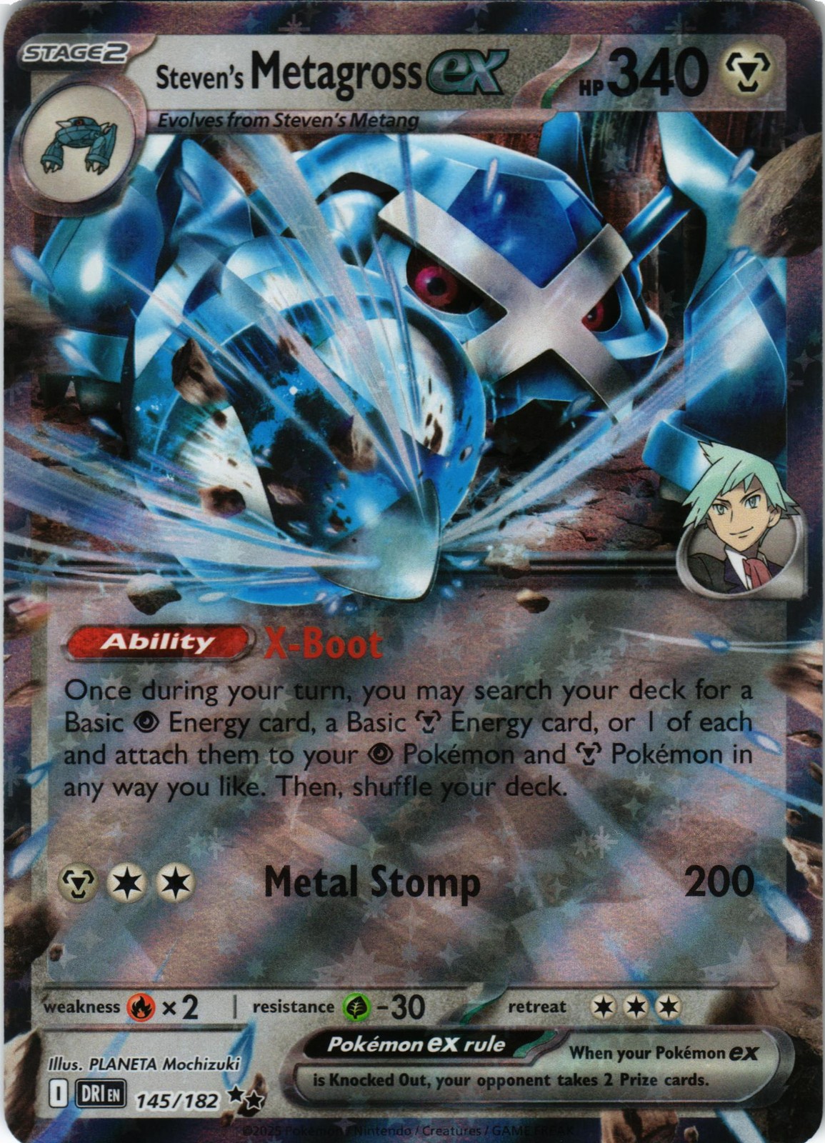Pokémon SV10: Rivali Destinati #145/182 Metagross di Steven ex