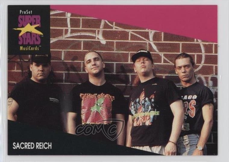1991-92 Pro Set Super Stars MusiCards Sacred Reich #227 1b9b