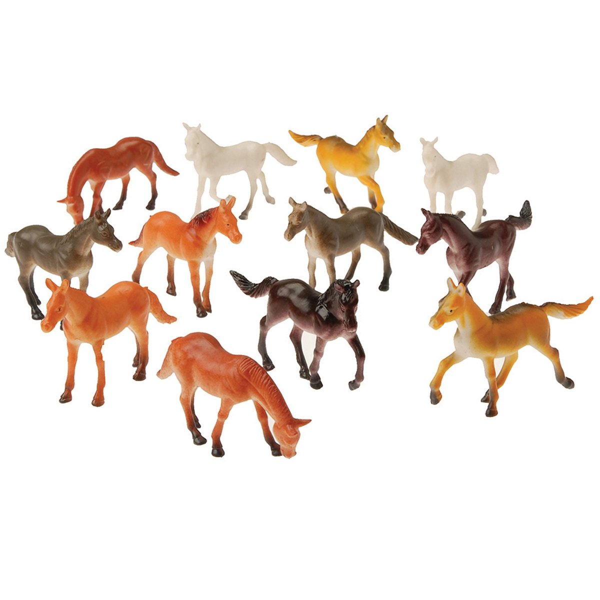 US Toy Mini Horses Action Figure (1 2.5 inches by 1.75 inches, Multicolor