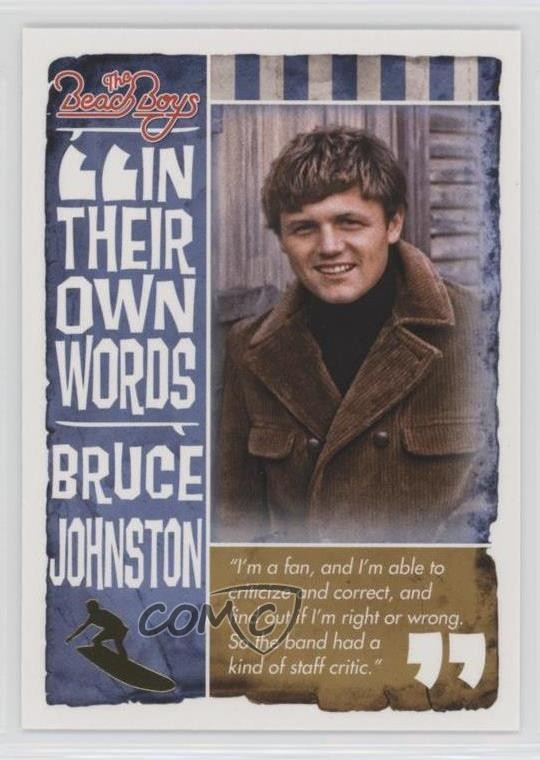 2013 Panini The Beach Boys 50th Anniversary Gold Surfer Bruce Johnston #14 0b5