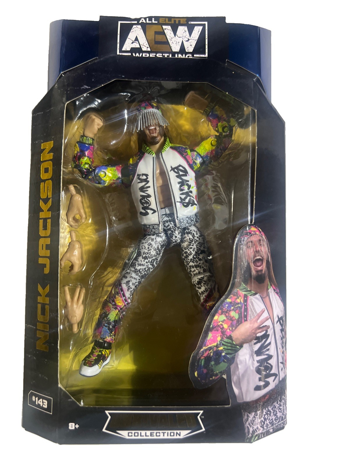 AEW Unrivaled NICK JACKSON #143 Walmart Exclusive Figura 6" NUOVISSIMA