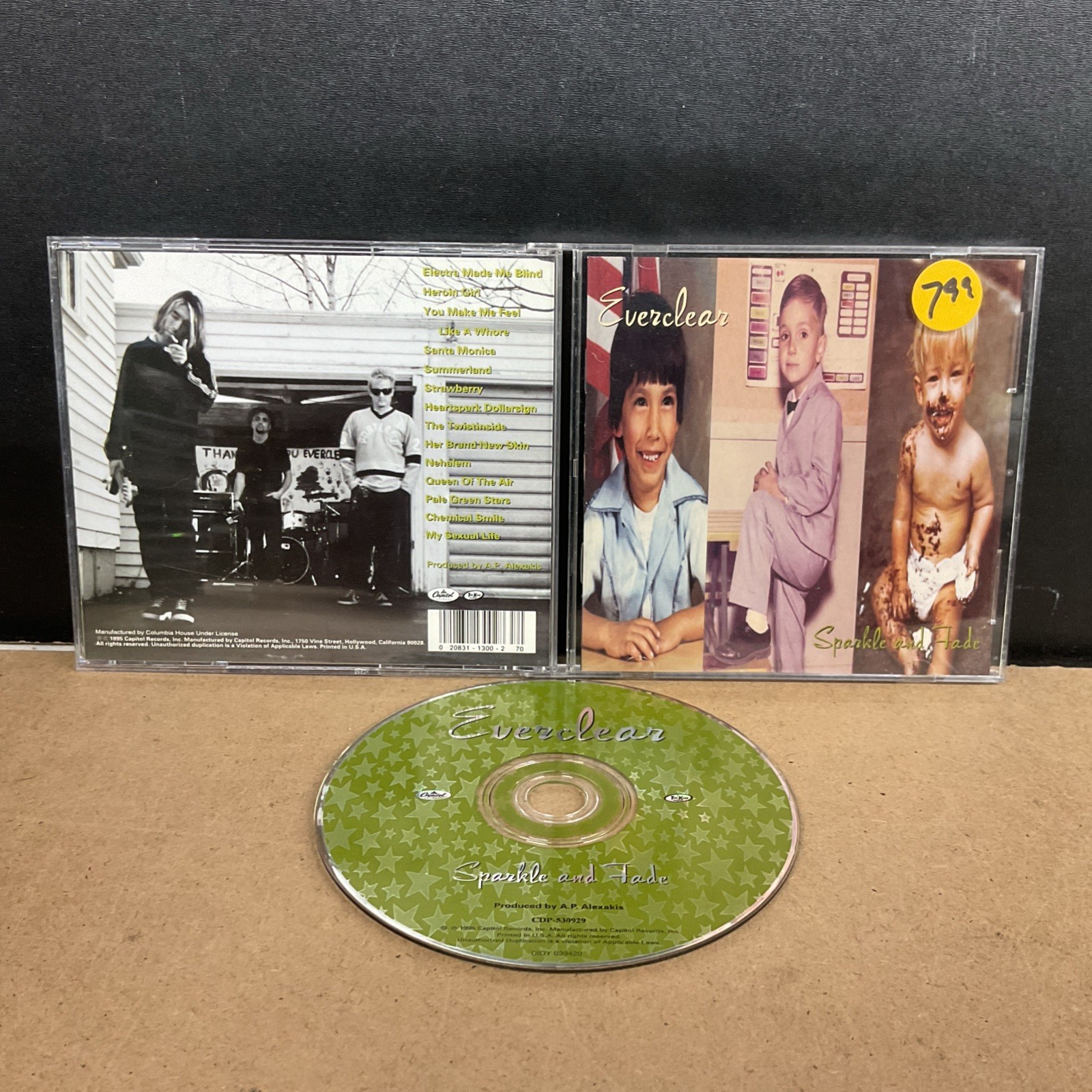 Everclear: Sparkle and Fade (CD, 1995 Capitol/EMI Records) Alternative Indie