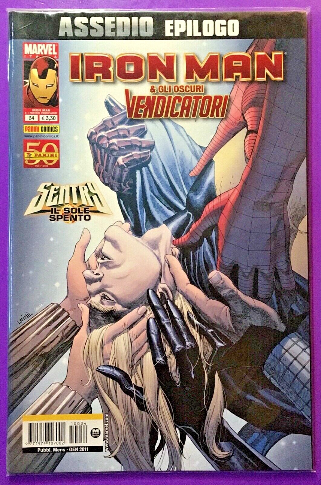 FUMETTO MARVEL “IRON MAN E I VENDICATORI” N.34 ANNO 2011 -NEW/PERFECT -RIF. 9250