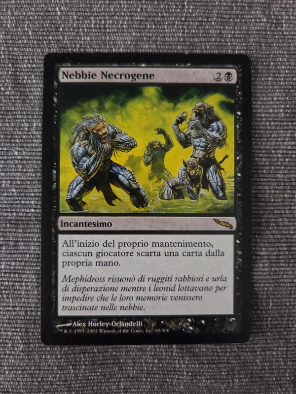 MTG Magic Nebbie Necrogene - necrogen mists - mirrodin