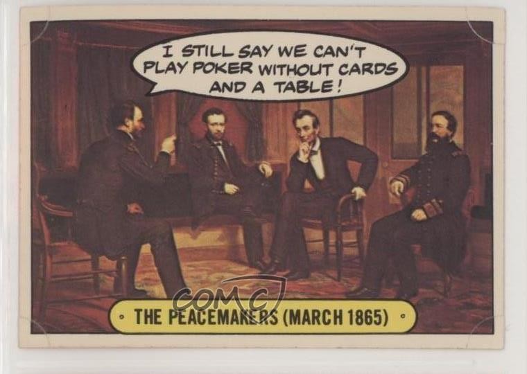 1976 Topps Hysterical History Stickers The Peacemakers (marzo 1865) #27 0s4