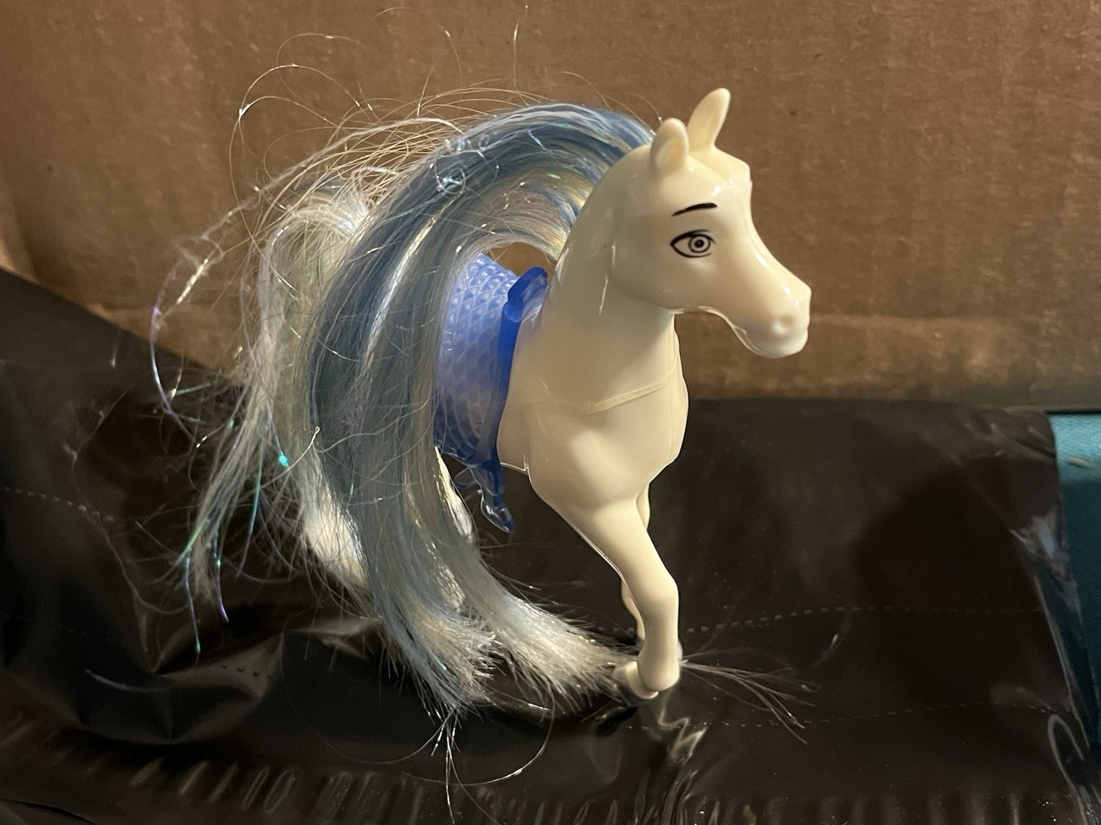 Disney Princess Cinderella White Horse Animal Pony Toy Figure Doll Blue