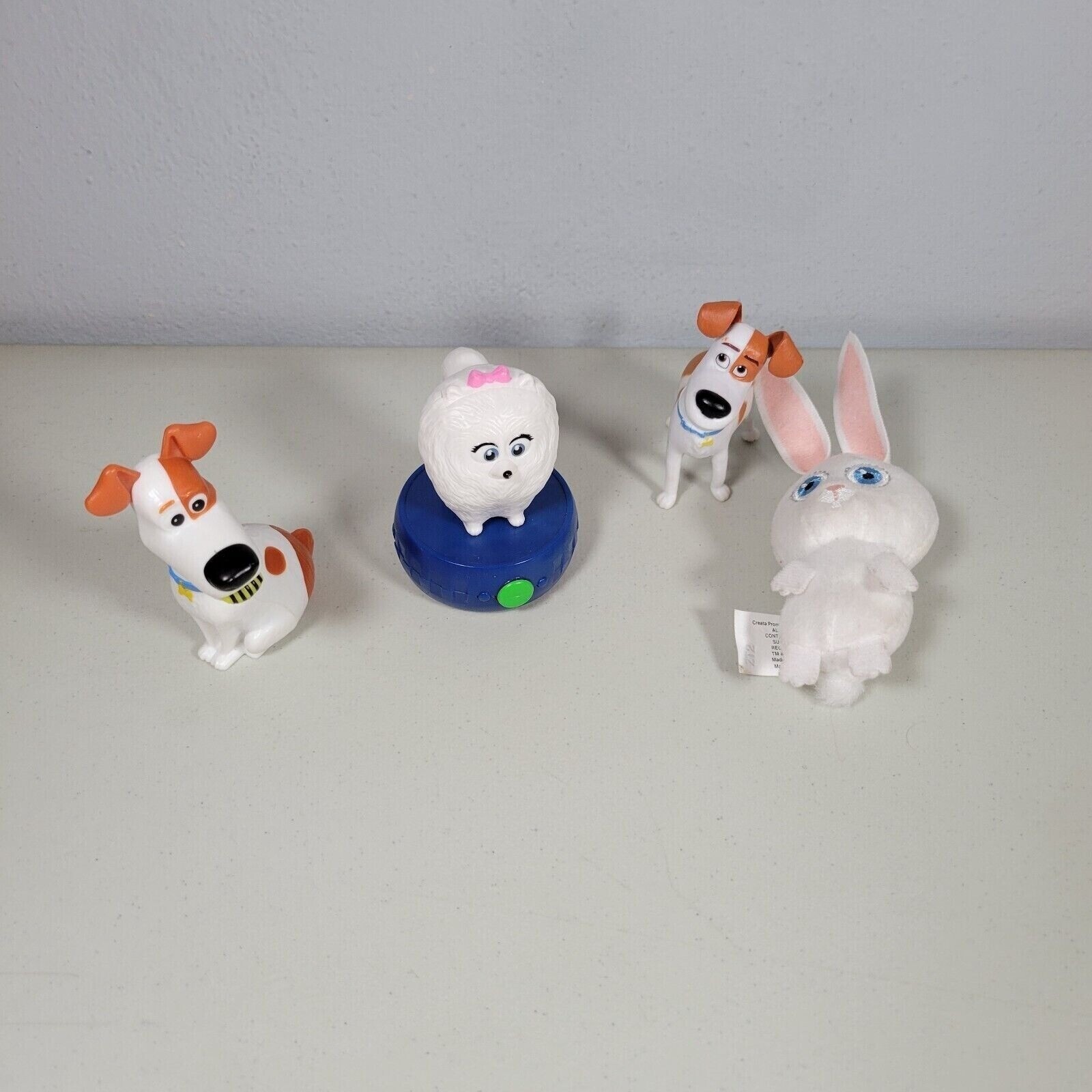 Secret Life of Pets Giocattolo Lotto 4 Gidget Cani Coniglio Personaggi Film