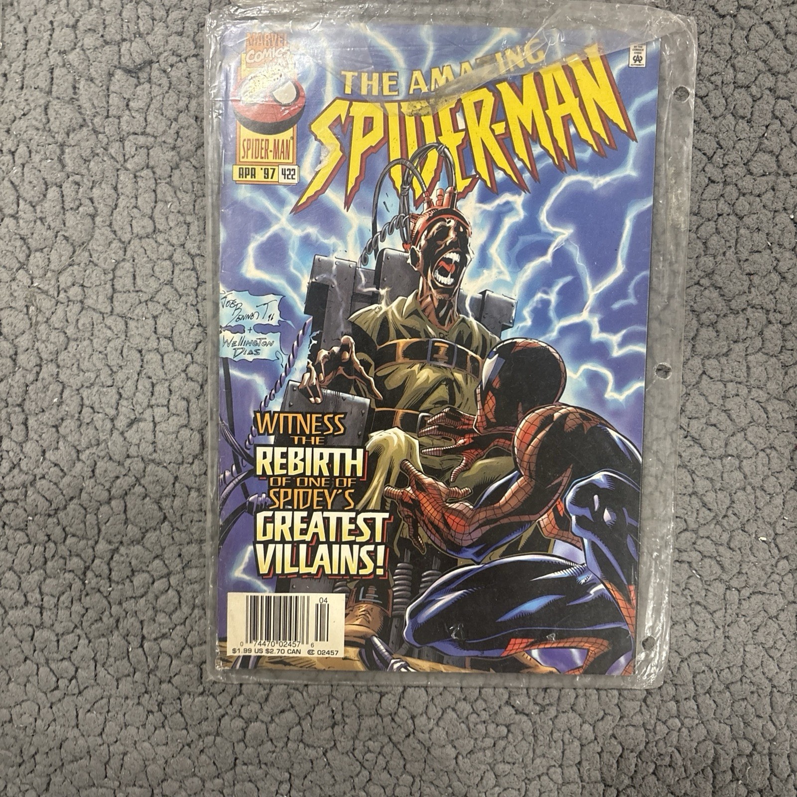 The Amazing Spider-Man #422 variante da edicola (Marvel Comics aprile 1997)