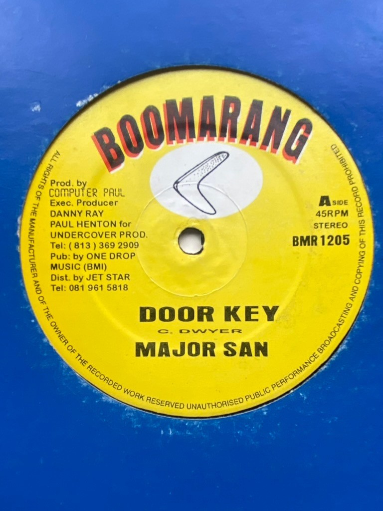 12" Major San/Mikie Merican Door Key/Simmer Down Reggae Dancehall