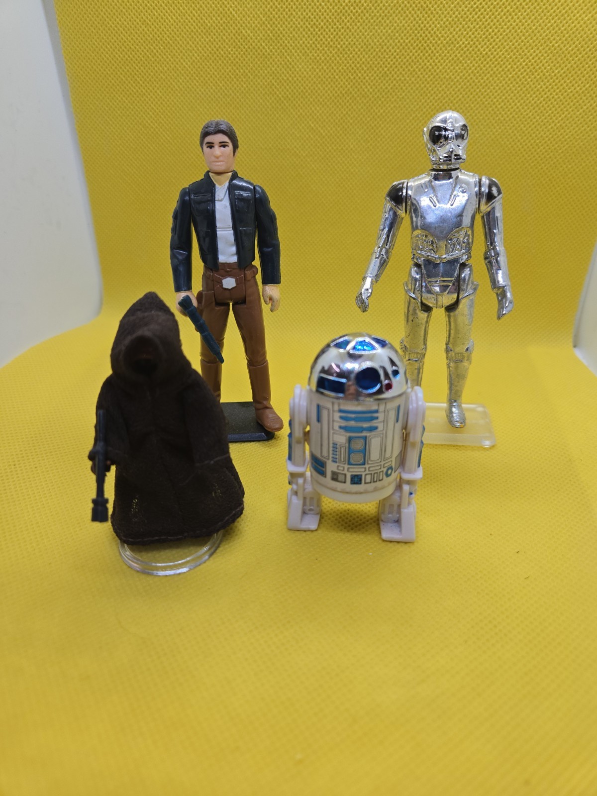 Lotto action figure Star Wars vintage R2-D2 Jawa Han Kenner