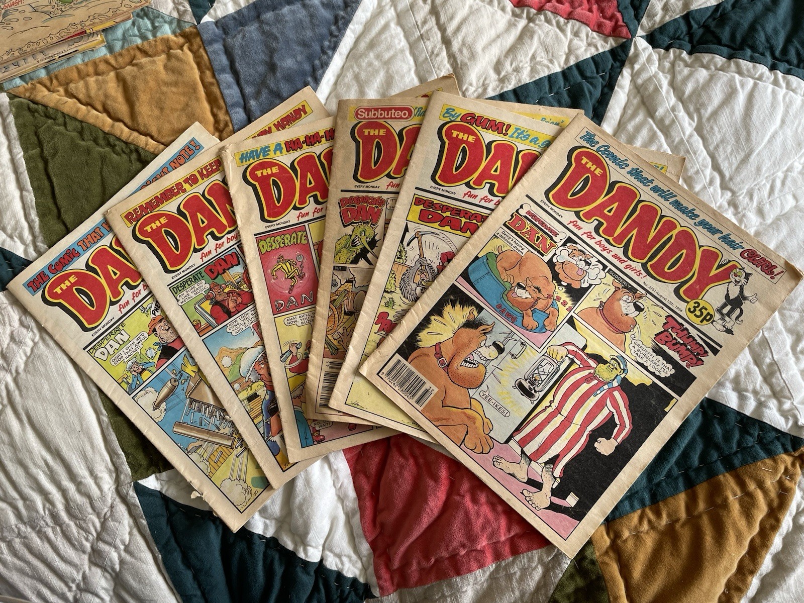 Vintage The Dandy Comic Bundle Of 6 Collection 1994,95,96