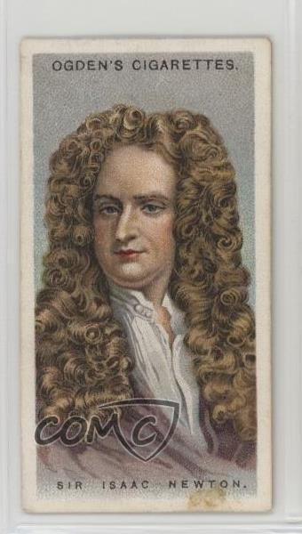 1924 ITC Leaders of Men Tabacco Ogden's Back Sir Isaac Newton #35 0y9e