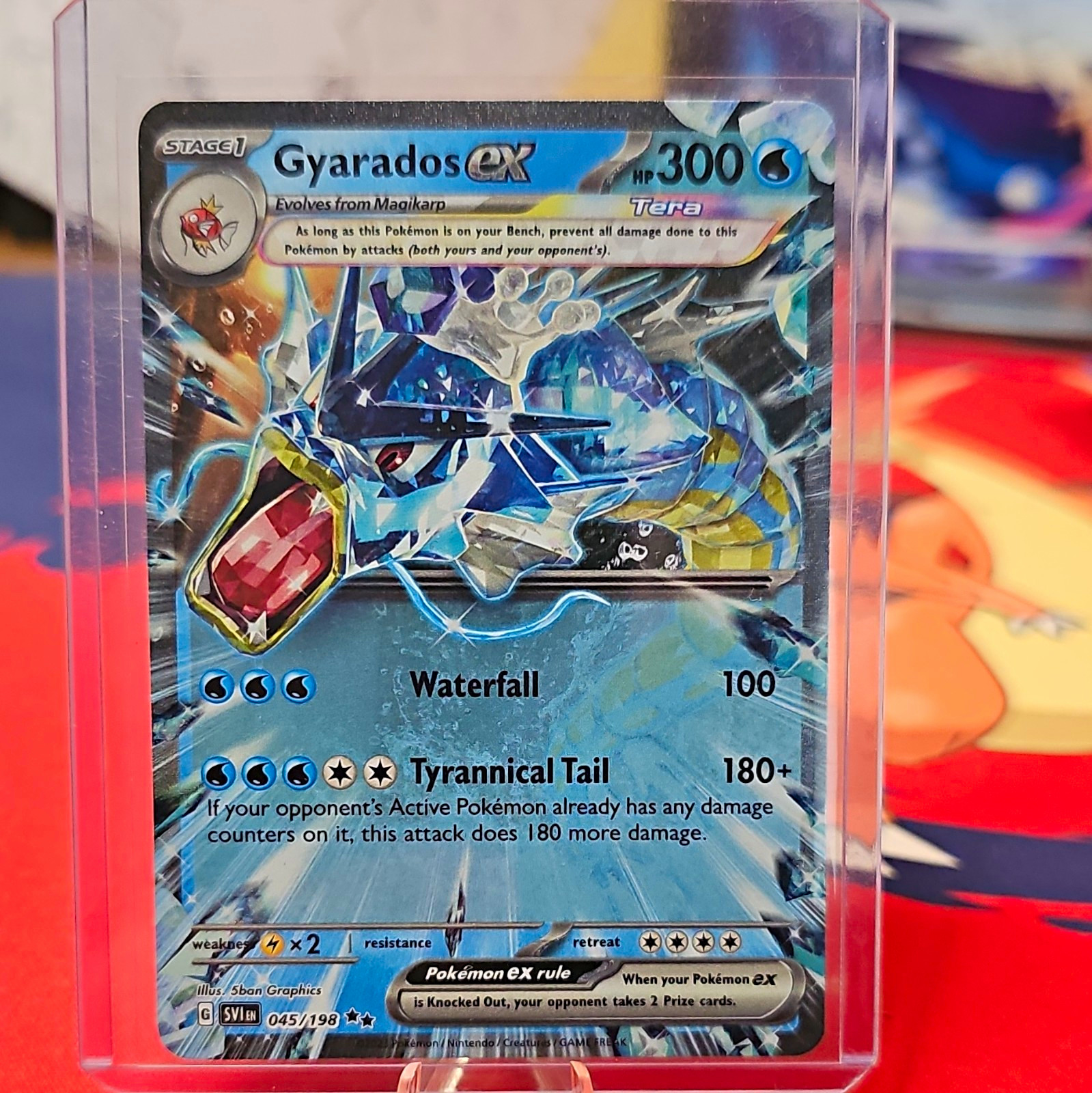 Pokemon TCG Gyarados ex 045/198 SV01 Double Rare Holo English 2023 HP300