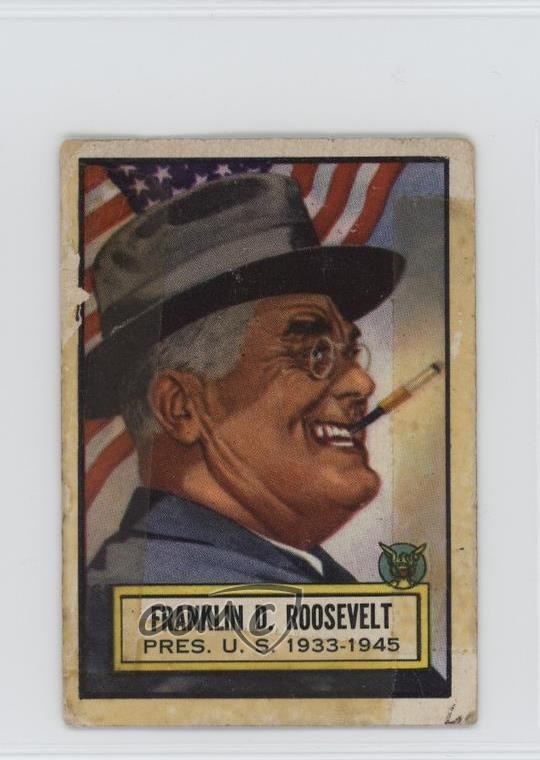 1952 Topps Look 'n See Franklin D Roosevelt #1 2f4