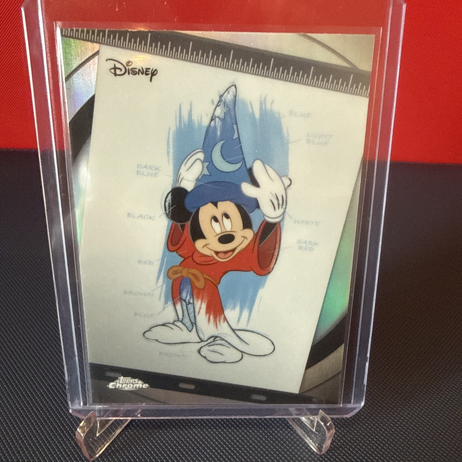 2026 Topps Chrome Disney Sorcerer's Apprentice Mickey Mouse I&P-3 Ink And Paint
