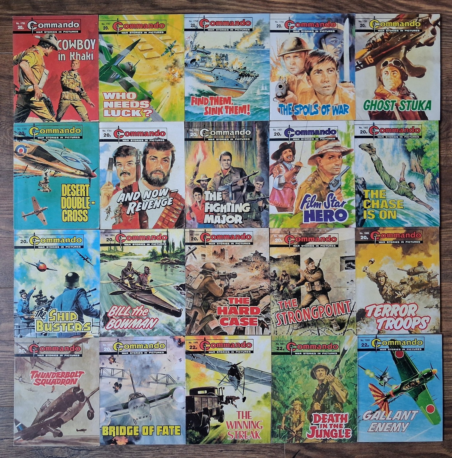 Commando Comics Job Lot Bundle x 20 (64D)