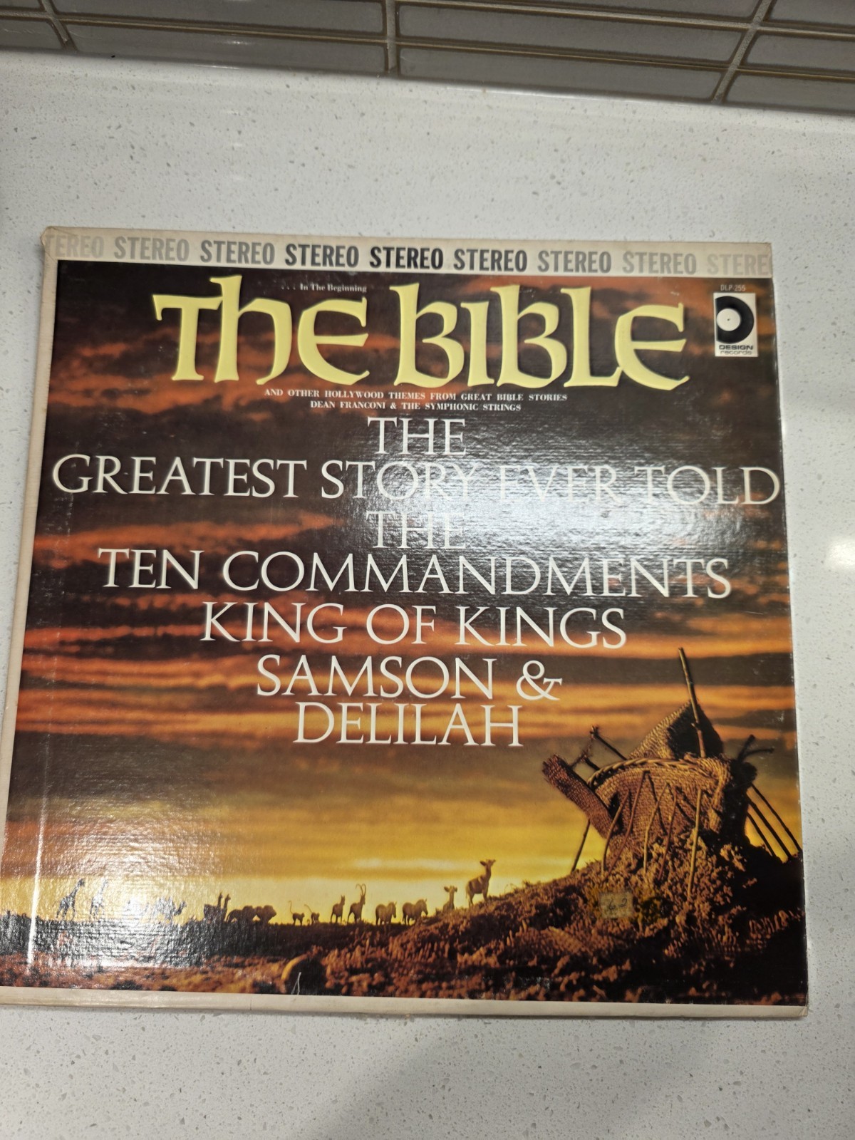 Design Records The Bible Vinyl LP DLZ 3337 Hollywood Themes Dean Franconi