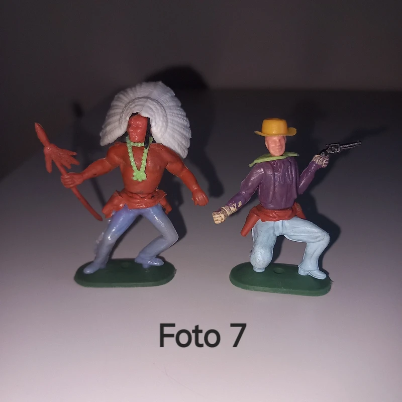 Soldatini smontabili swoppet indiano e cowboy