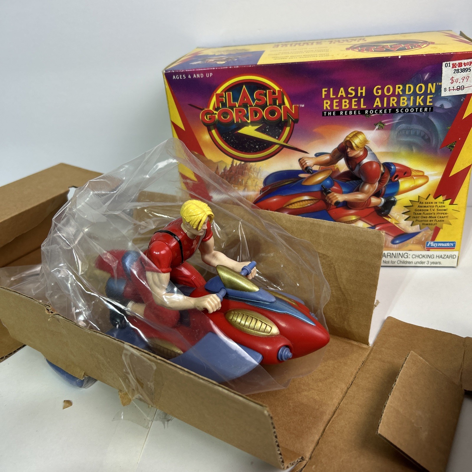 Flash Gordon Rebel Airbike Vehicle Playmates 1996 Toy 12461 Hearst Scooter (f1)