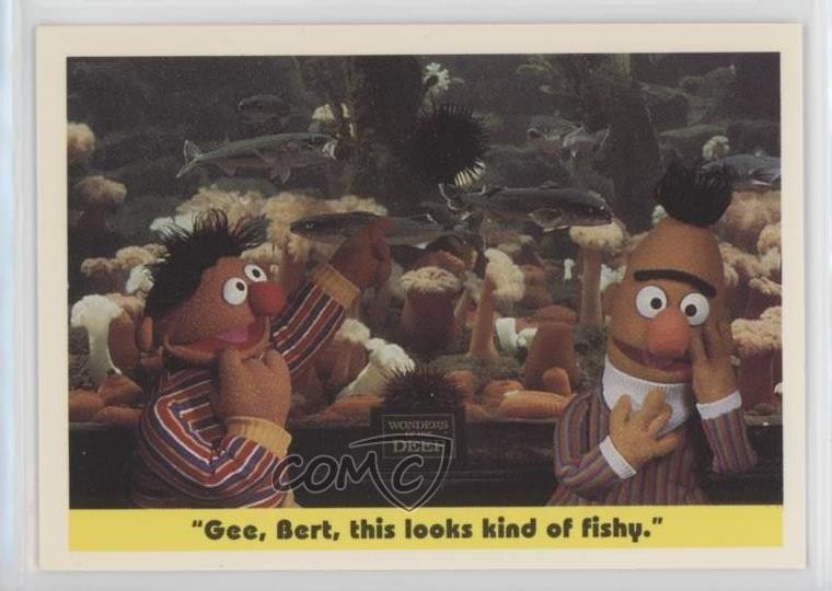 1992 CTW Sesame Street Gee Bert this looks kind of fishy #49 3c7