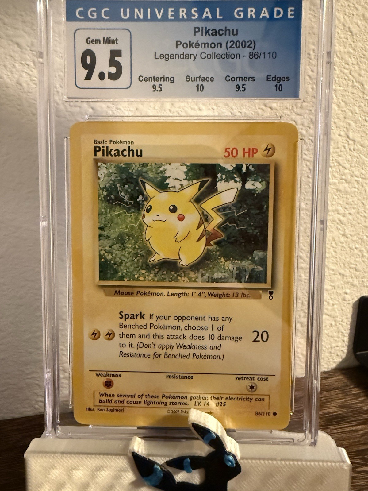 CGC 9.5 Pikachu 86/110 Legendary Collection Regular (2002) Pokemon Card