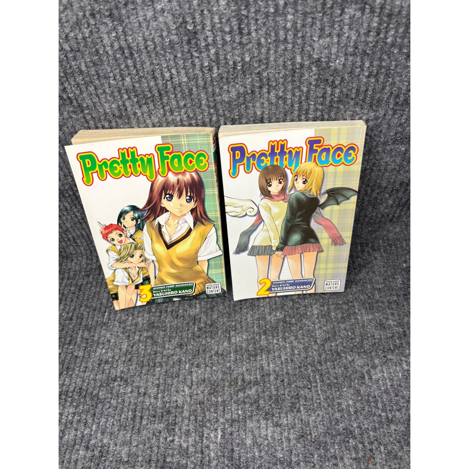 Pretty Face Manga Volumi 2 3 Shonen Jump Yasuhiro Kano Viz Inglese prima stampa