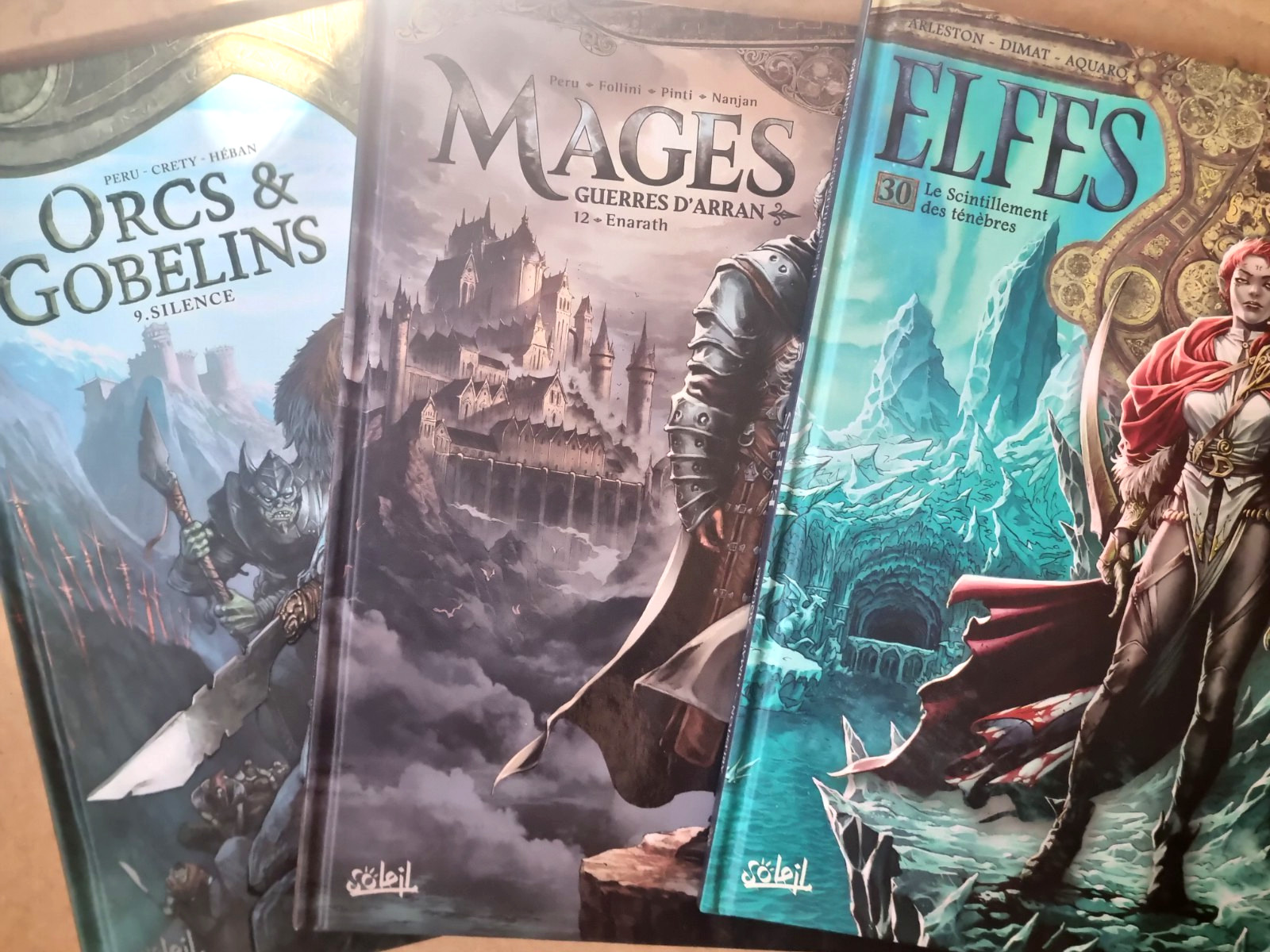 LOT de 17 BD MAGES ELFES ORCS ET GOBELINS    soleil   ETAT NEUF F2GH18