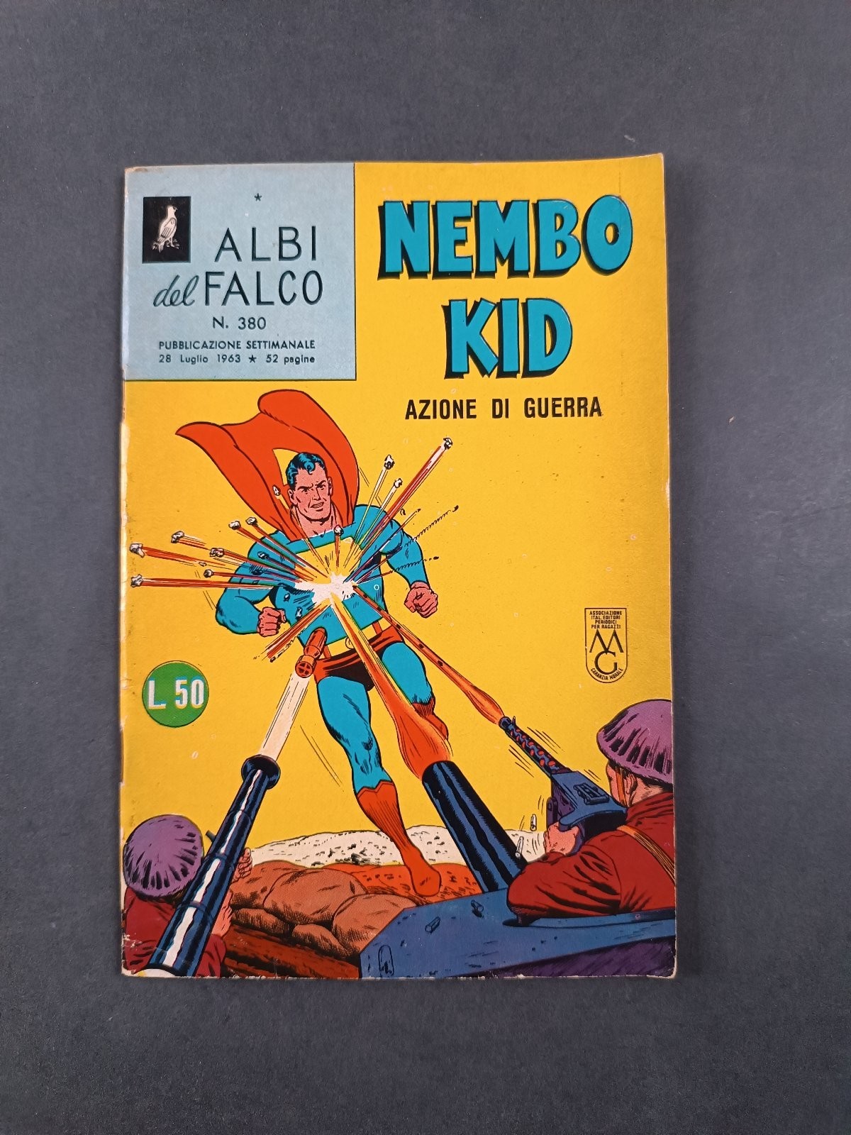 Albi del Falco Nembo Kid n.380 Azione di Guerra Mondadori 1963