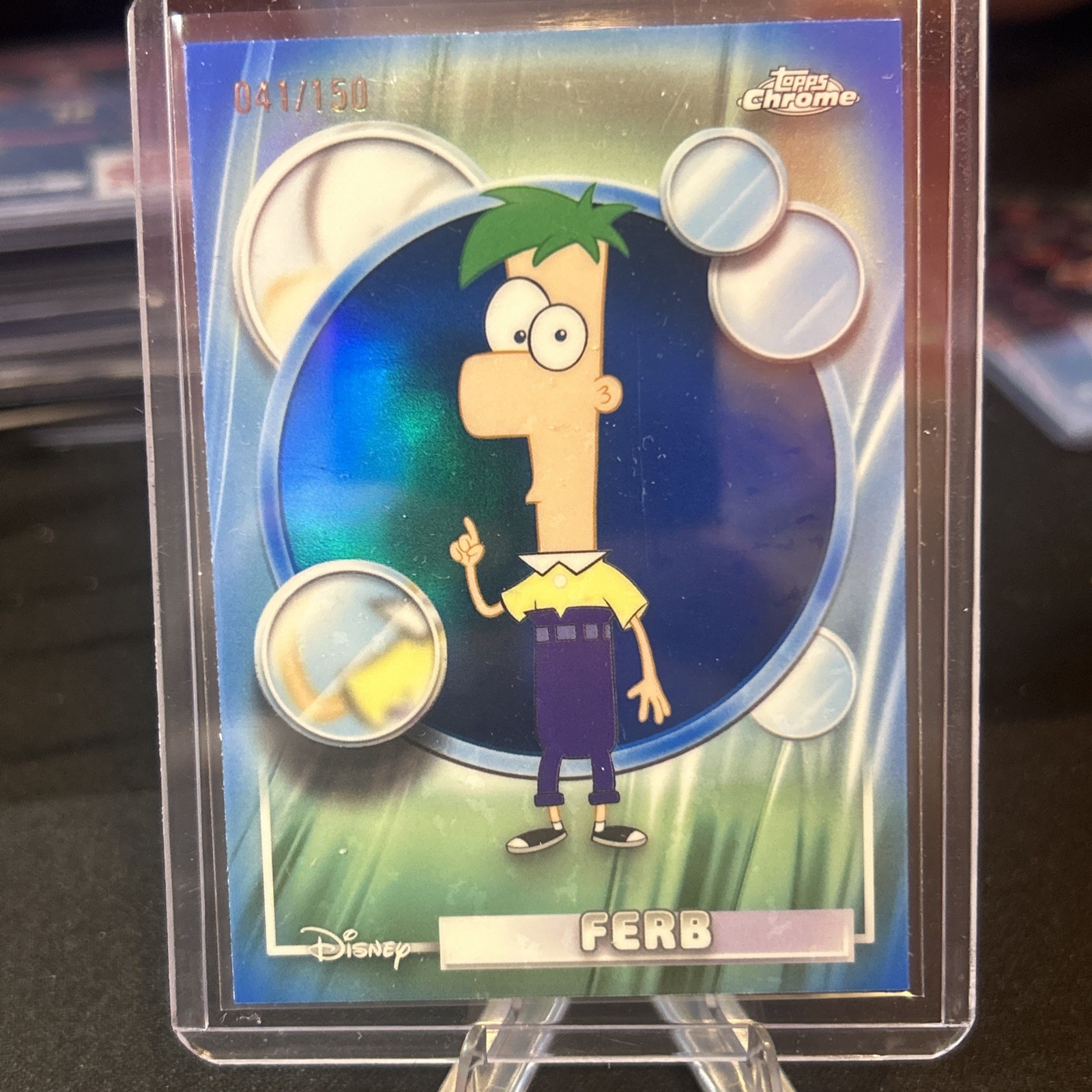 2026 Topps Chrome Disney Ferb Blu /150