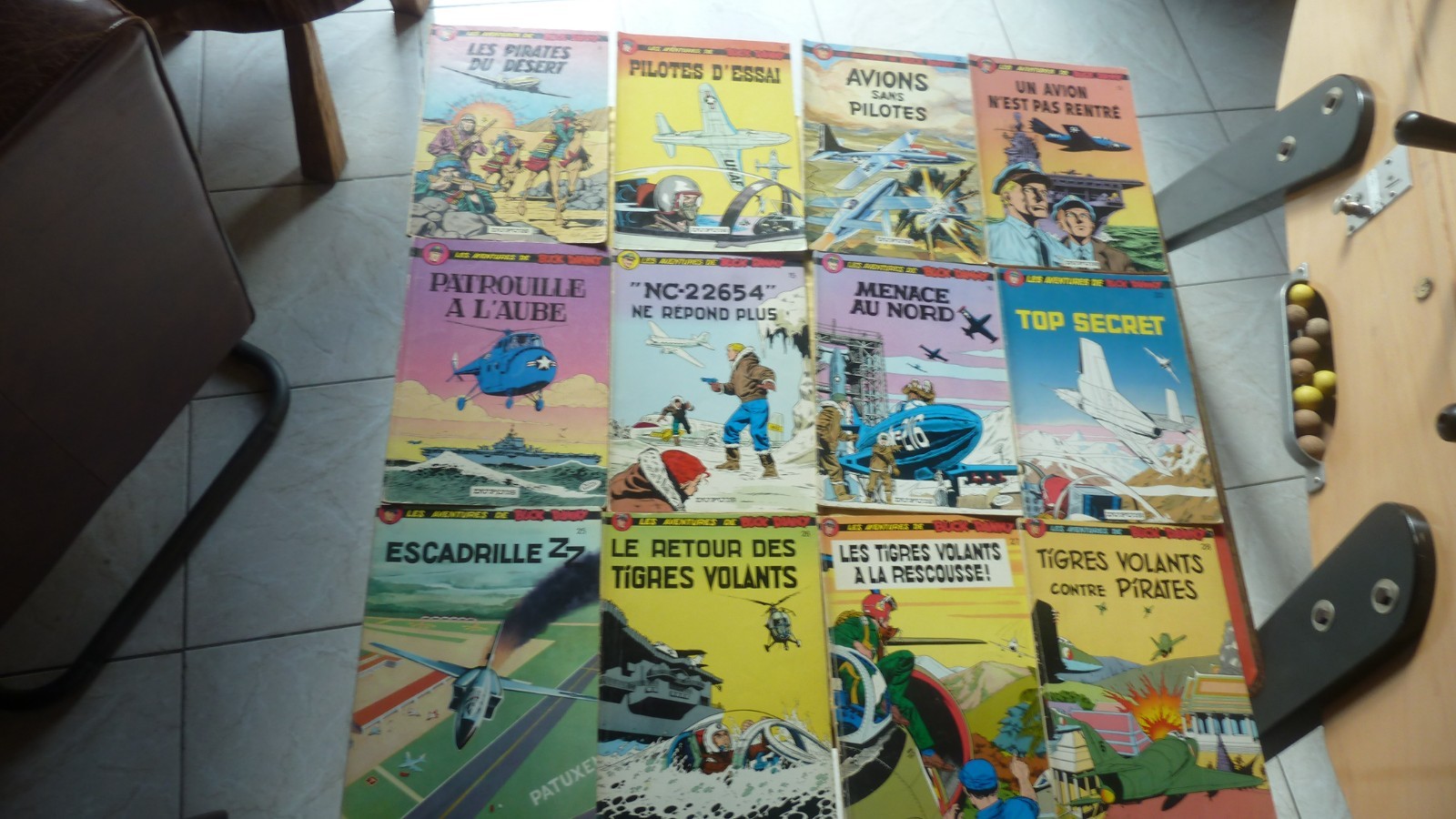 BUCK DANNY - 12 BD couverture souple - 1976 et 1977