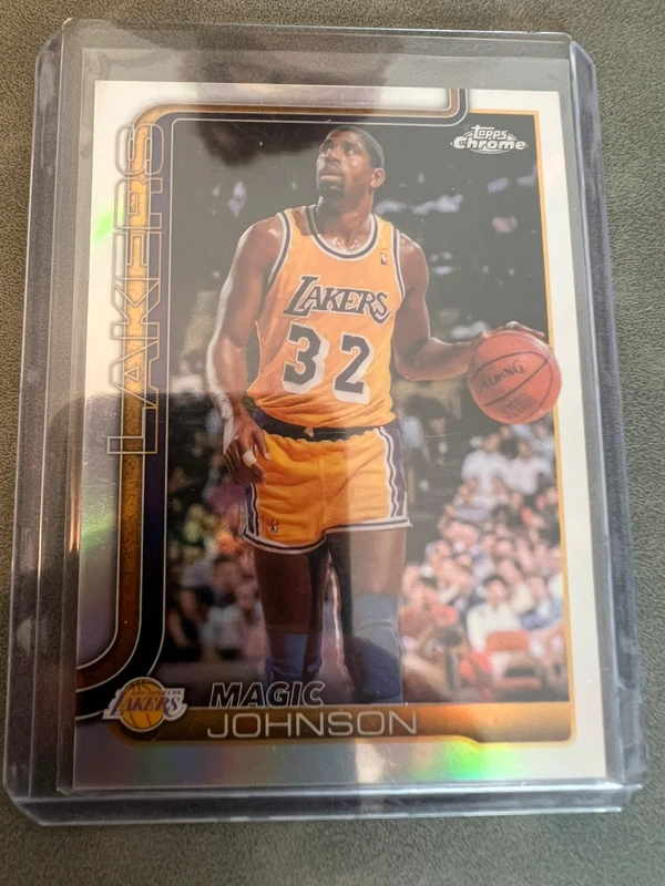 Magic Johnson topps chrome refractor