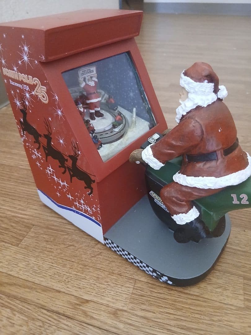 Roman Inc. Christmas Figurine North Pole Raceway (with box)