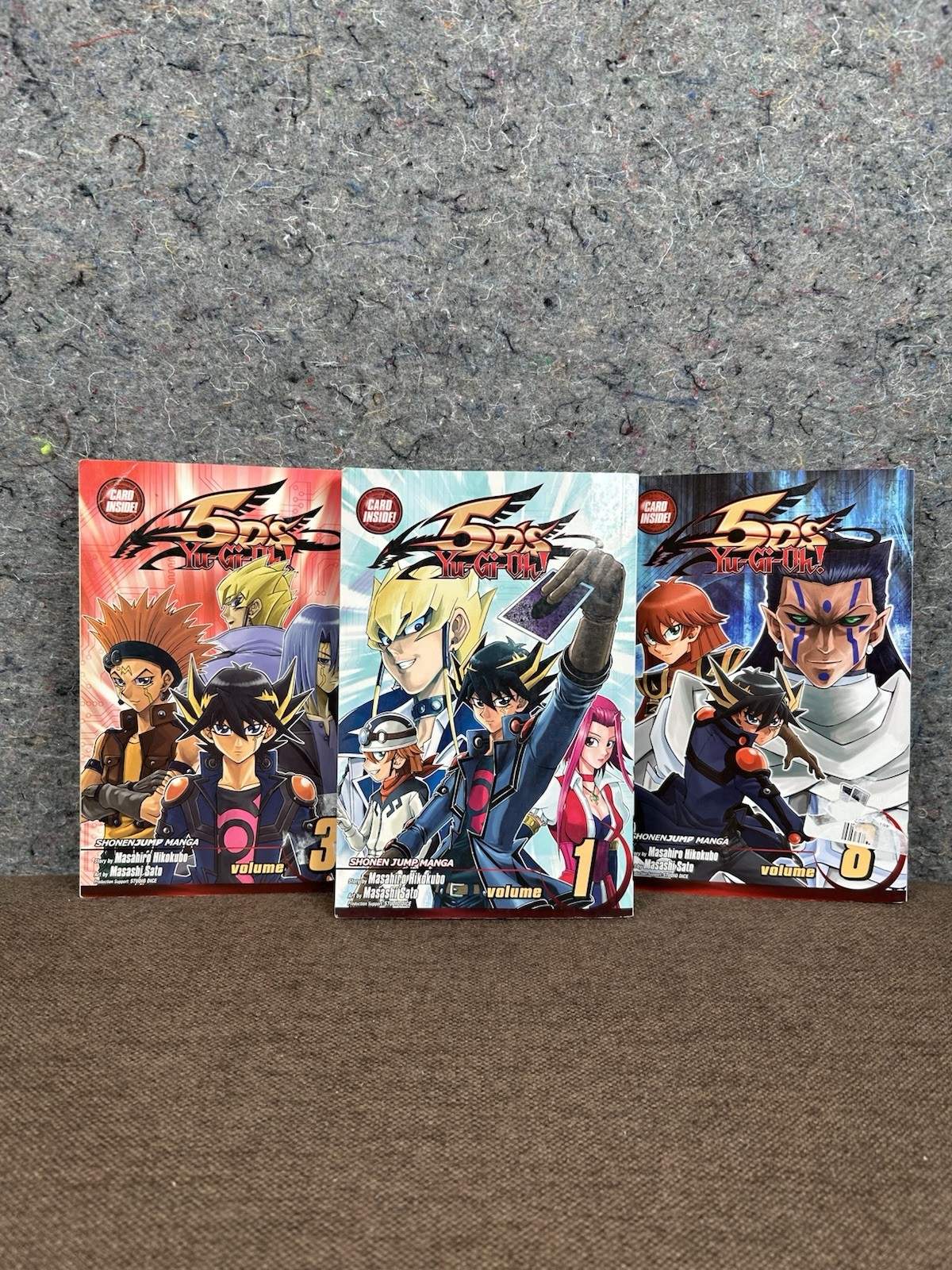 Yu Hi Oh 5ds Manga lotto di 3 HTF RARE CARTE MANCANTI