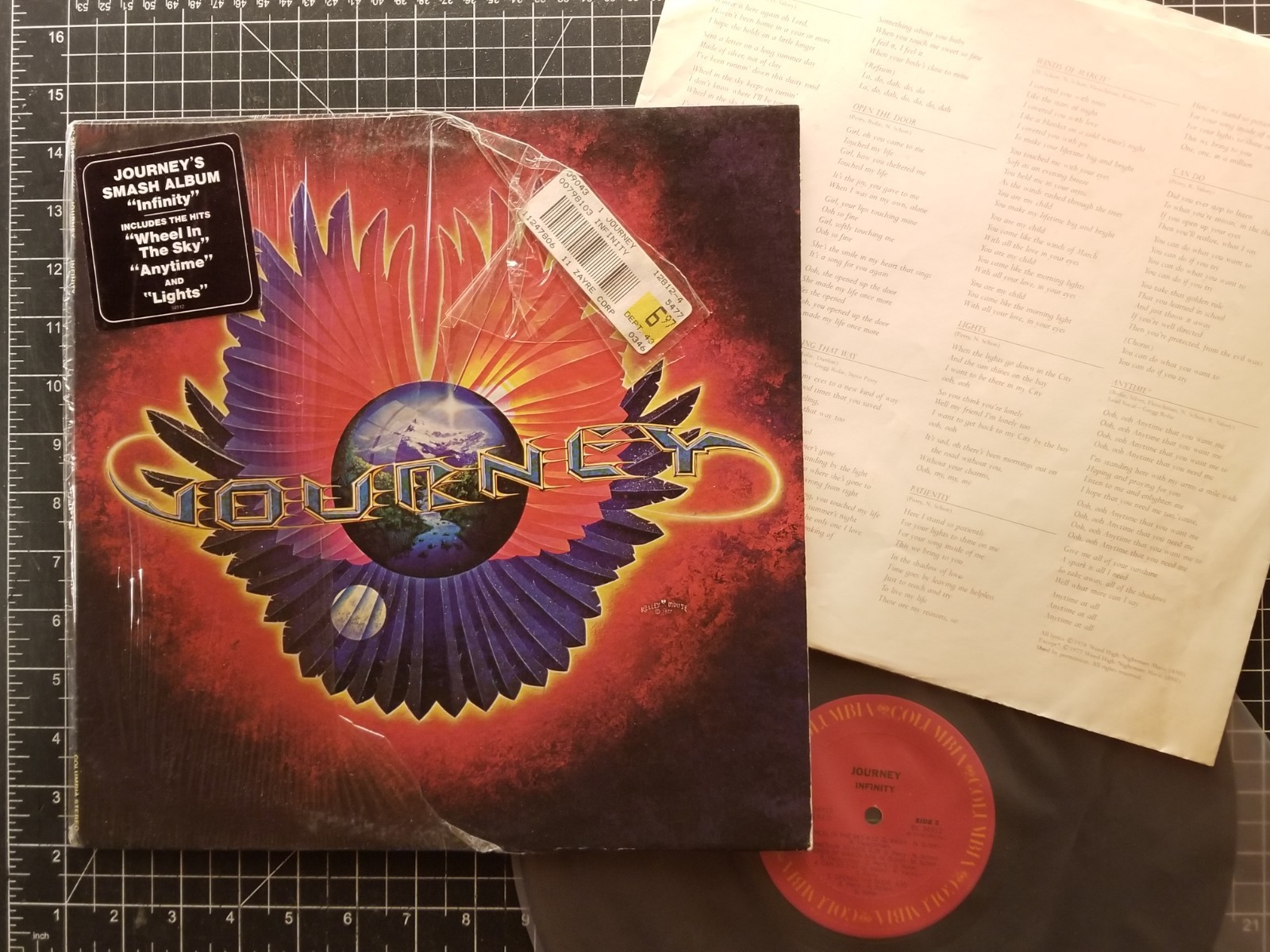 JOURNEY Infinity LP 1978 IN SHRINK w/ HYPE & INNER VG/VG+ 1st Press VINYL