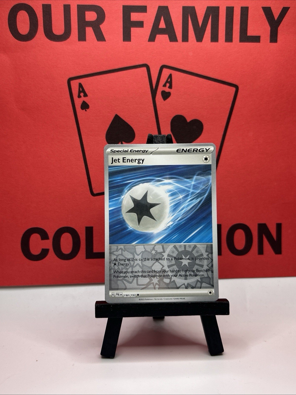 Carta Pokemon Jet Energy 190/193 Reverse Holo Non Comune Paldea Evoluta 2023