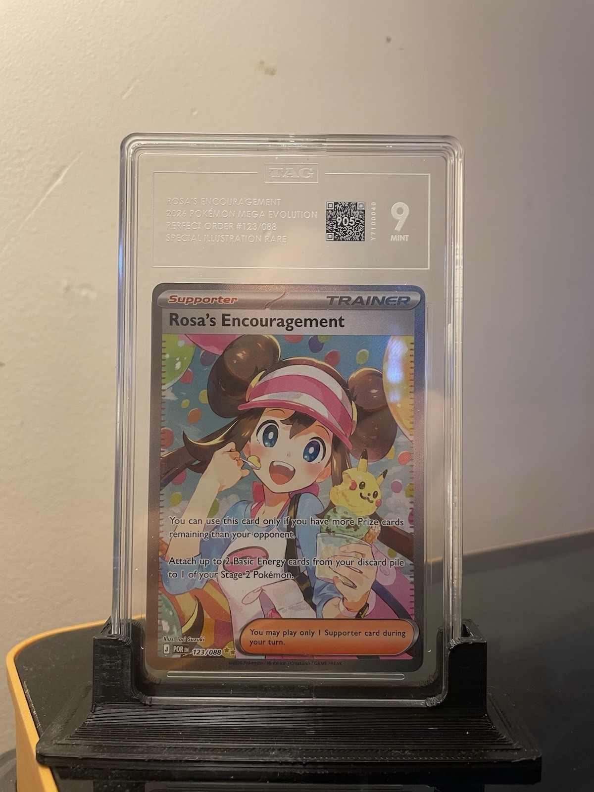 🍨 Rosa's Encouragement 123/088 SIR 🍨 Perfect Order Pokemon TAG 9