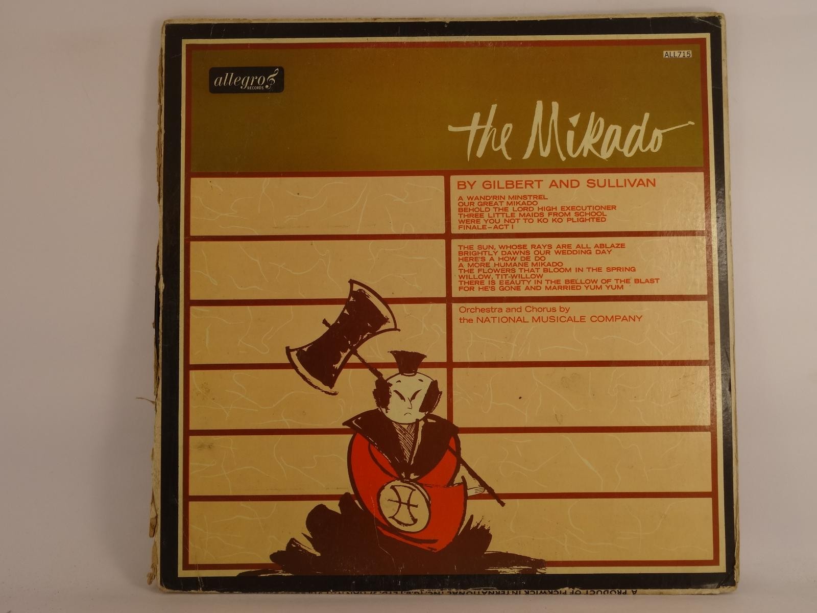 NATIONAL MUSICALE COMPANY MIKADO (A) LP ALLEGRO