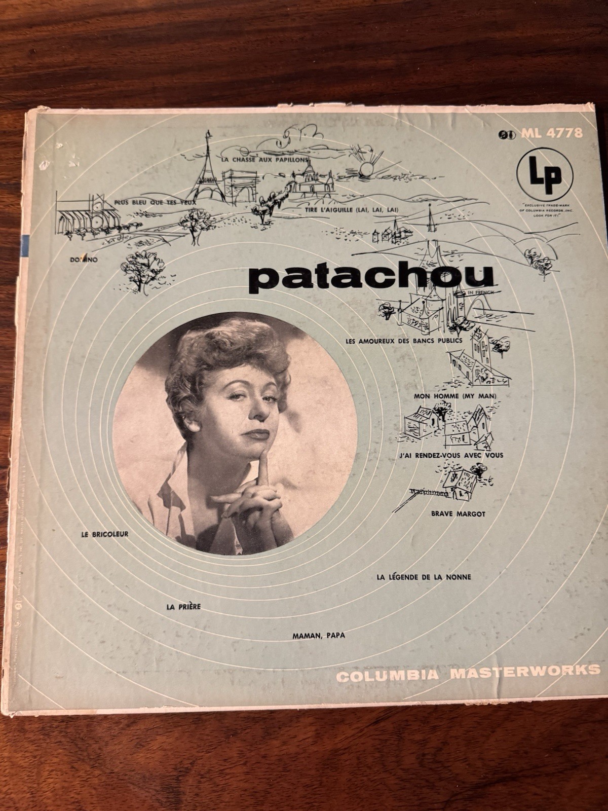 Patachou Columbia Masterworks ML 4778 French Chanson Mono LP VG+