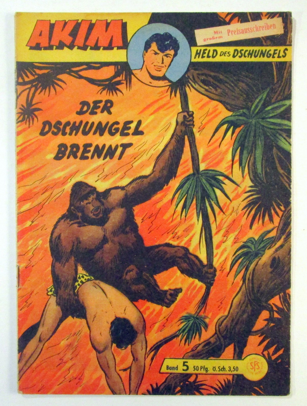 Akim Held Großband #5 Der Jungle bre.Original Lehning Editore 1958 Z da 2 a 2-